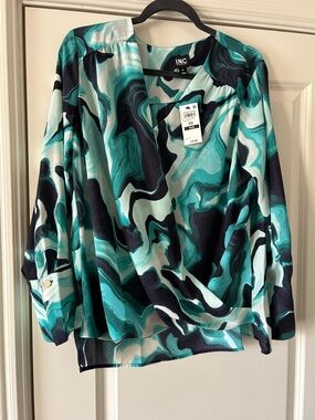 INC Womens Blouse Top 0x